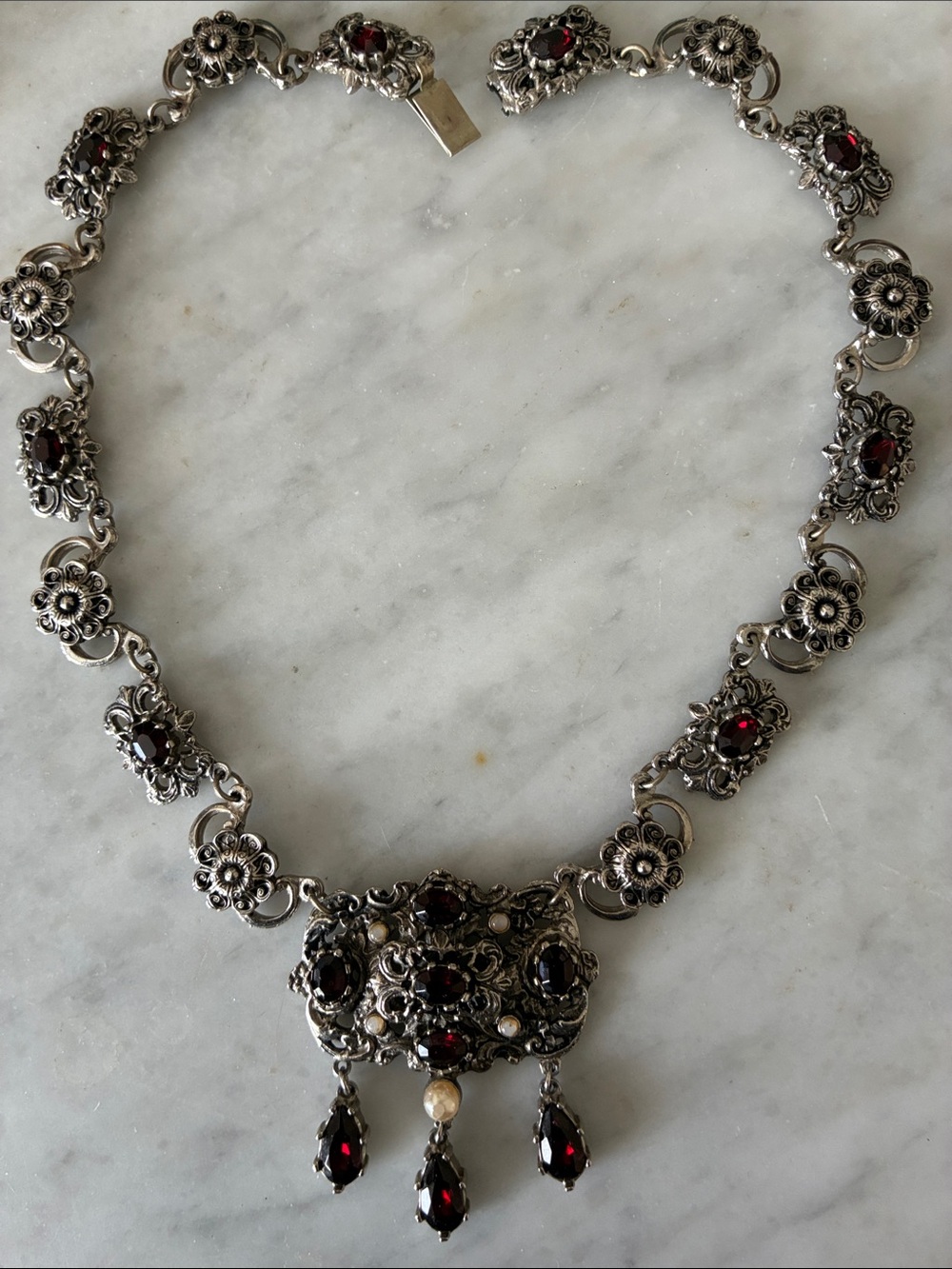 Vintage JewelCraft Victorian Revival Necklace.